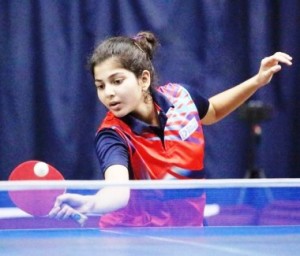 Ananya Basak is all set to fight for triple crown at the ongoing MCF -All Mumbai 4-Star Ranking Table Tennis tournament at Borivali. 