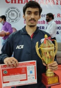 Deepit Patil with his second trophy won in in this tournament 