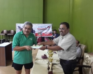 Sunil Babras feliciates Suhas Dandekar