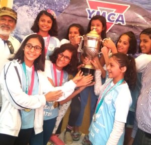 Khar Gym girls bagged the girls team trophy of the the 47th YMCA Annual Swimming Gala