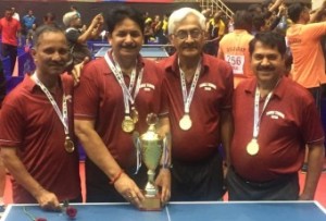 Maharashtra Men's 65+'A'  team Gold medal Winners 