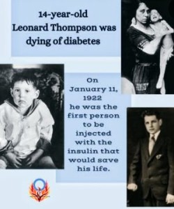 On 11 January Celebrating 100 Years of Insulin Discovery and Use - Saving Millions of Lives Worldwide