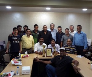 PJ Hindu Gymkhana medal winners pose with Gymkhana officials during the felicitation function