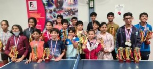 Winners of this tournament   pose with their medals