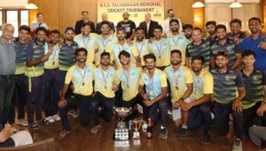 The victorious Cricket Club of India players are in a jubilant mood as they pose with the Nirlon-R.F.S. Talyarkhan Trophy along with Chief Guest Robin Uthappa, former India cricketer, Aga Husain, President, Bombay Gymkhana, Darab Talyarkhan, son of R.F.S. Talyarkhan and first Indian President of Bombay Gymkhana, Rahul Sagar, Executive Director, Nirlon Knowledge Park, and Vikrant Rambhia, Cricket Secretary, Bombay Gymkhana.