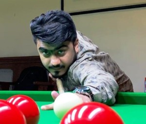 Vishal Vyaya of Club Aquaria recorded  his second win in Group-C round-robin league match of the Senior Snooker & Billiards Selection (leg 1) Championship .