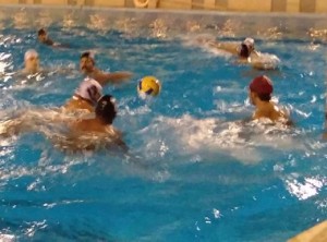 PMH Bath on the attack against PSP in the GMAAA water polo League, hosted by PM Bath.