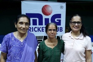 Women's Individual events champions ( L to R) Mangal Saraf ,Sushma Mogre & Dr. Anagha Joshi 