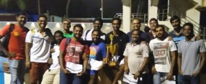 Western Railway,  the defending men’s champions, pose after beating hosts PM Hindu Bath  in the  final of the GMAAA water polo League..